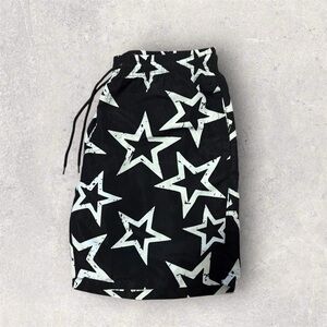 Refinery Republic Men’s Black/White Active Star Print Shorts